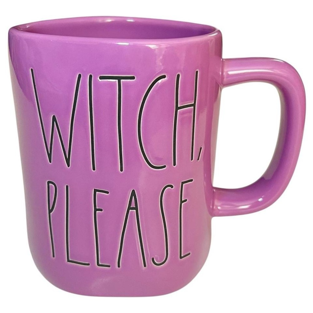 Rae Dunn Purple WITCH PLEASE Halloween Mug